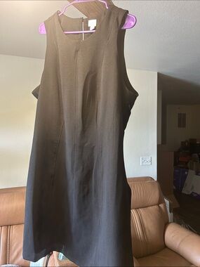 a new day Black Sleeveless Mini Shift Dress 17